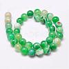 Natural Striped Agate/Banded Agate Bead Strands G-G962-10mm-02-2