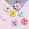 Opaque Resin Pendants RESI-D016-02C-1