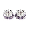 Brass Micro Pave Cubic Zirconia Spacer Beads KK-U045-16P-01-1