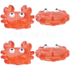 10Pcs Glass Enamel Beads LAMP-PA0001-44A-7