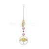 Crystal Glass Sun Catcher Pendant PW-WG11624-03-1