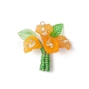 Glass Seed Beaded Pendants PALLOY-MZ01155-02-1