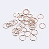 925 Sterling Silver Open Jump Rings STER-F036-02RG-0.8x5mm-1