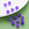 Transparent Crackle Acrylic Beads MACR-S373-66C-N21-5