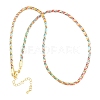 Braided Polycotton Cord Necklaces Making MAK-F038-B18-G-1