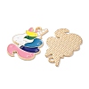 Alloy Enamel Pendants ENAM-O001-08A-G-2