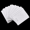 100Pcs Paper Jewelry Earring Stud Display Cards CDIS-NH0001-01B-3