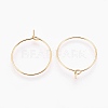 Brass Hoop Earrings X-KK-S341-85-2