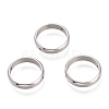 Tarnish Resistant 201 Stainless Steel Bead Frames STAS-O130-06P-1