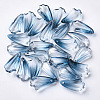 Transparent Spray Painted Glass Pendants X-GLAA-S054-005B-01-1