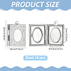 16Pcs 316 Stainless Steel Locket Pendants STAS-ME0003-42-2