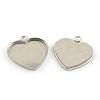 Tarnish Resistant Pendant Cabochon Settings STAS-Q197-02-1