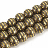 Electroplate Non-magnetic Synthetic Hematite Beads Strands G-T065-10mm-01C-1