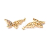 Brass Micro Pave Colorful Cubic Zirconia Charms ZIRC-Z019-10G-NR-3