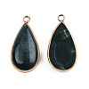 Natural Moss Agate Pendants X-G-S344-51B-3