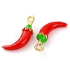 Alloy Enamel Pendants PALLOY-S032-01A-014-2