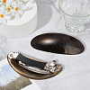 2Pcs 2 Colors Resin and Iron Hair Barrettes PHAR-GO0001-07A-3