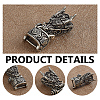 Brass Shackle Clasps KK-WH0816-047AS-3