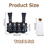 PU Leather Bag with 4Pcs Cork Glass Bottles FIND-WH0366-420B-2