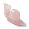 Natural Rose Quartz Carved Healing Snail Figurines G-K342-02B-3