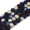 Transparent Glass Beads Strands EGLA-A044-T6mm-MB15-1