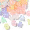 Luminous Transparent Acrylic European Beads OACR-D038-01-2