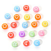 Opaque Acrylic Beads MACR-YW0001-18A-7