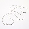 Trendy Men's 304 Stainless Steel Herringbone Chain Necklaces NJEW-M074-B-03-2