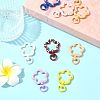 10Pcs Spray Painted Alloy Swivel Snap Hook Clasps FIND-FS0004-56-8