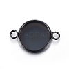 Stainless Steel Cabochon Connector Settings X-STAS-L211-04B-B-1