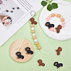 12Pcs 2 Colors Dog Food Grade Eco-Friendly Silicone Focal Beads FIND-DC0005-16-4