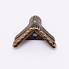Zinc Alloy Box Corner Protectors PALLOY-WH0070-91AB-4