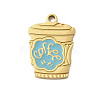 304 Stainless Steel Enamel Pendants STAS-I336-01G-02-1