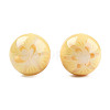 Flower Opaque Resin Beads RESI-T054-001-3