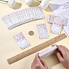 240Pcs Floral Print Paper Care Instructions Cards AJEW-FG0005-62B-3