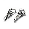 Thailand 925 Sterling Silver Lobster Claw Clasps STER-L057-007AS-2