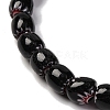 Handmade Lampwork Chevron Beads Strands LAMP-K041-01B-01-4