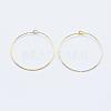 Long-Lasting Plated Brass Hoop Earrings Findings LS-KK-K204-179G-NF-1