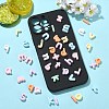 Letter Opaque Resin Cabochons CRES-CJZ0001-02-6