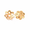Brass Bead Caps KK-G319-03G-RS-2