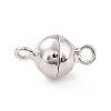 Anti-Tarnish Rhodium Plated 925 Sterling Silver Magnetic Clasps STER-A001-02B-P-1