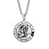 Non-Tarnish Unisex 201 Stainless Steel Constellation Pendant Necklaces NJEW-T011-LA721-6-1