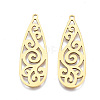 Ion Plating(IP) 201 Stainless Steel Pendants X-STAS-T044-234G-1