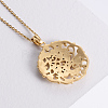 316 Surgical Stainless Steel Hollow Flower Pendant Necklaces for Women CO7795-6