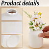 Ceramic Whiteware Vase Ornaments AJEW-WH0609-333-3