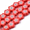 Handmade Polymer Clay Beads Strands CLAY-S096-042B-1