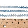 Gradient Color Natural Devil Blue Aquamarine Beads Strands G-NH0072-B01-3mm-6