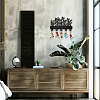 Wood & Iron Wall Mounted Hangers HJEW-WH0055-229-7