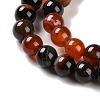 Natural Striped Agate/Banded Agate Beads Strands G-Z060-A01-A13-4