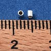 925 Sterling Silver Spacer Tube Beads STER-Z006-01B-S-3